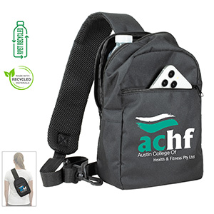 &ldquo;BIG SKY&rdquo; Recycled RPET Cross-Body Sling Backpack Bag